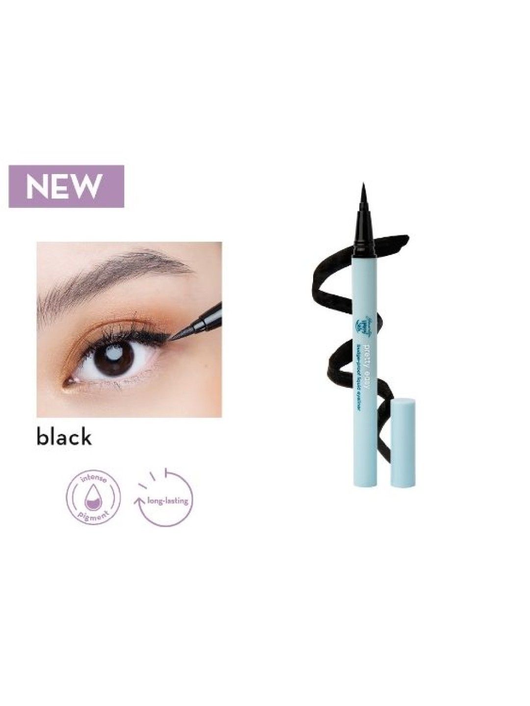 Happy Skin Generation Pretty Easy Budge-Proof Liquid Eyeliner (Black- Image 2)