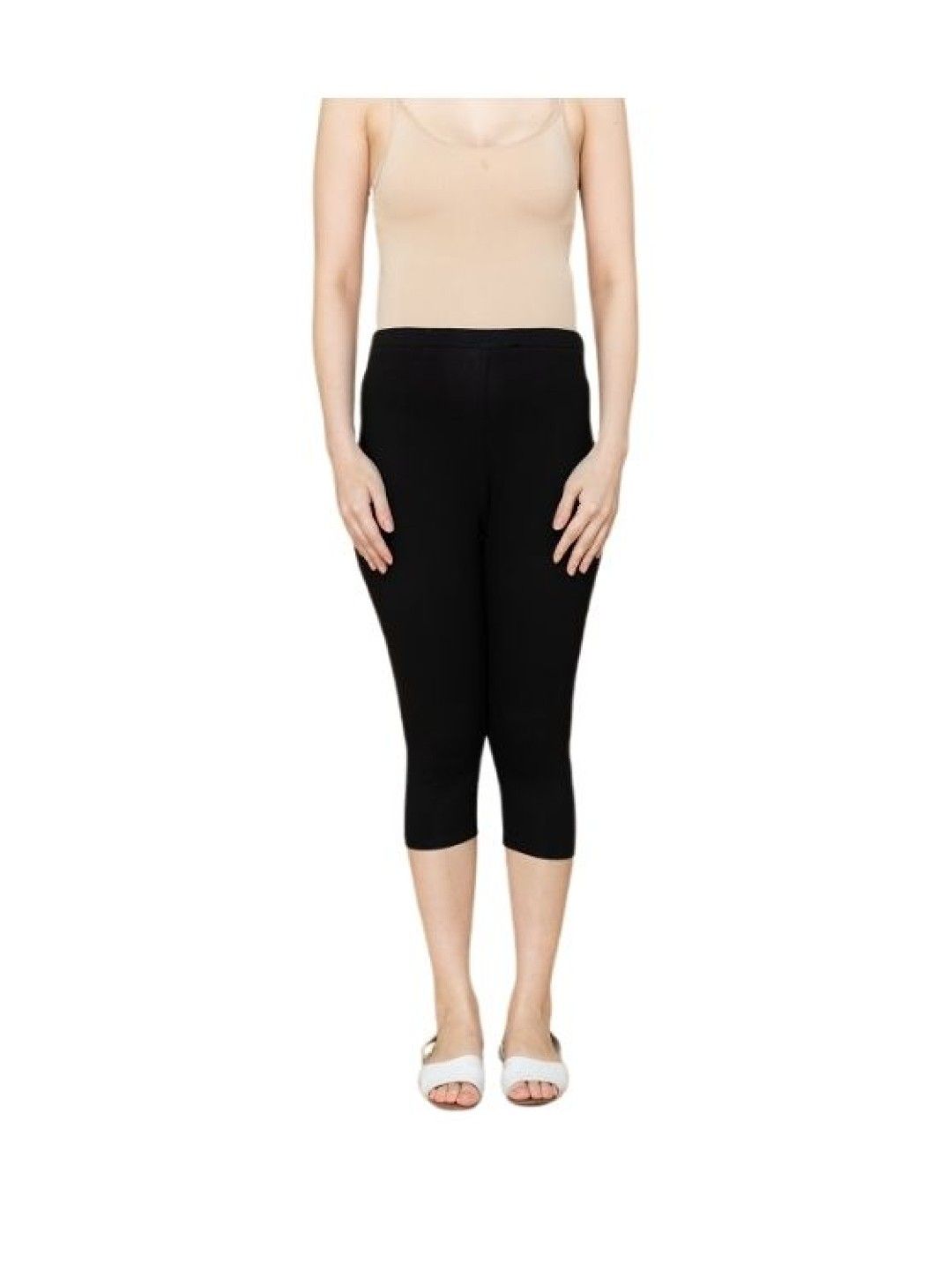 Mother2Be Short Maternity Leggings (Black- Image 2)