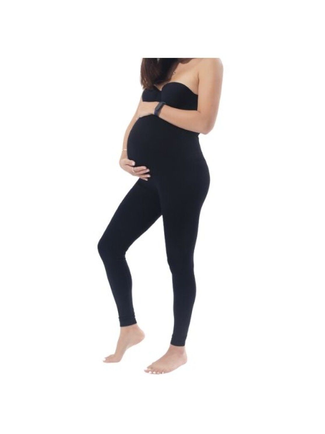 Carry-on Baby Maternity Lift and Support Leggings (Black- Image 2)