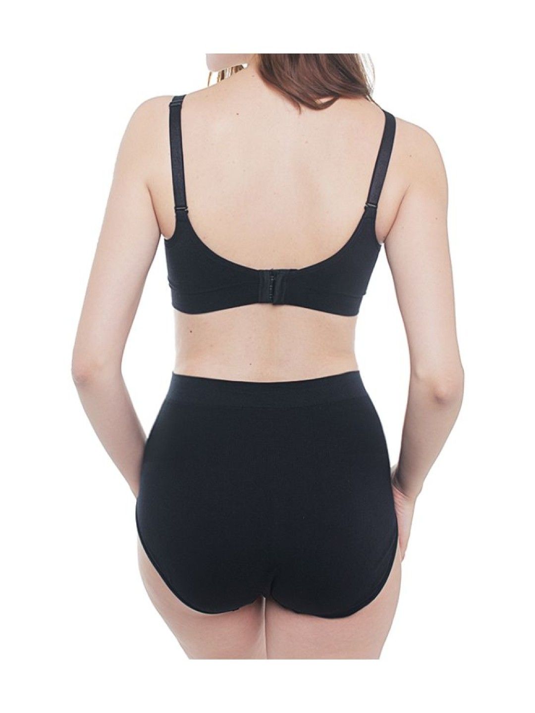 MOOIMOM Seamless High Waist Maternity Briefs (Black- Image 2)