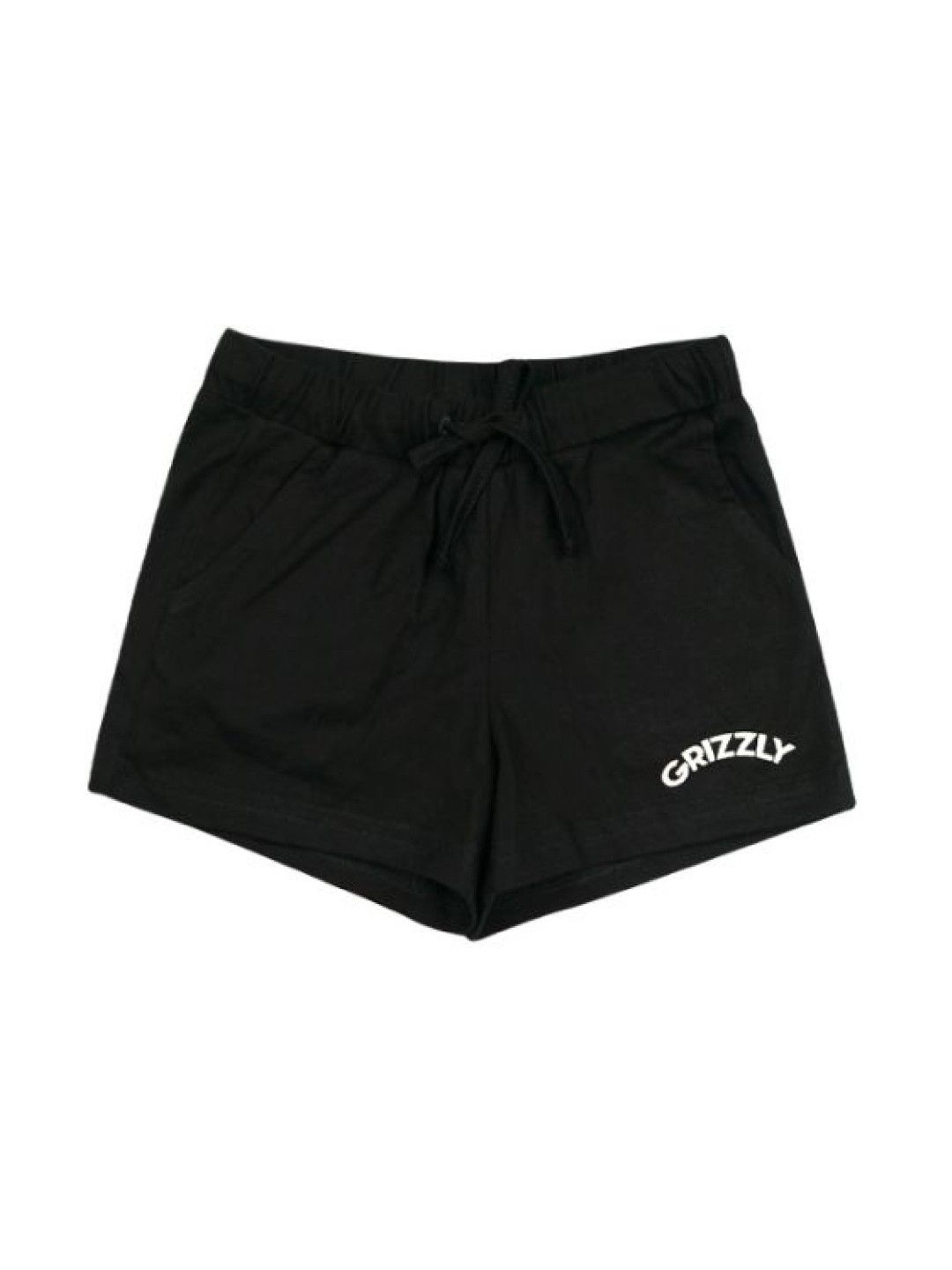 Grizzly Toddler Girls Shortsleeve Crop top and Short Set (Black- Image 3)
