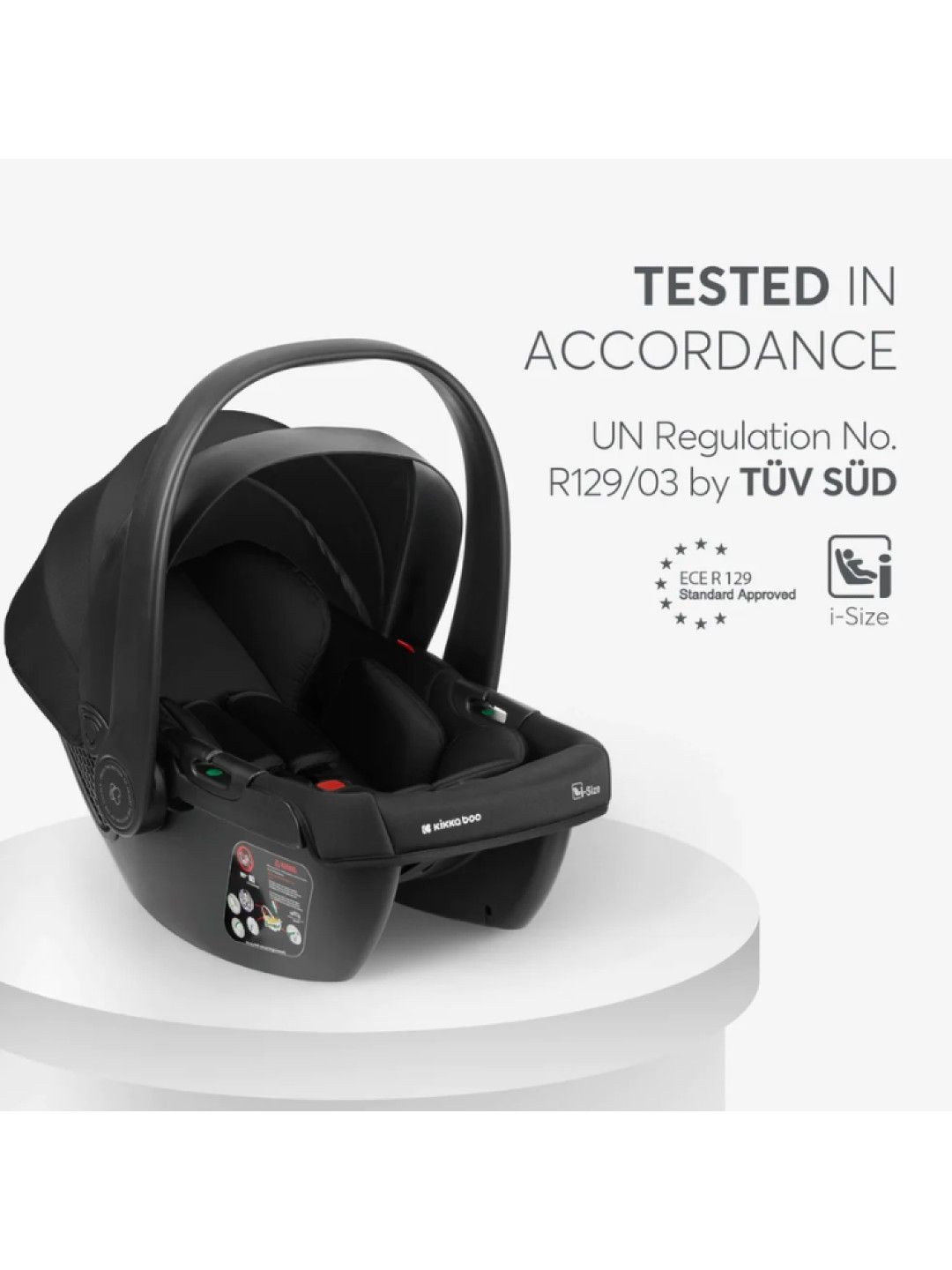 KikkaBoo 3in1 with Carry Cot Modena (Black- Image 2)