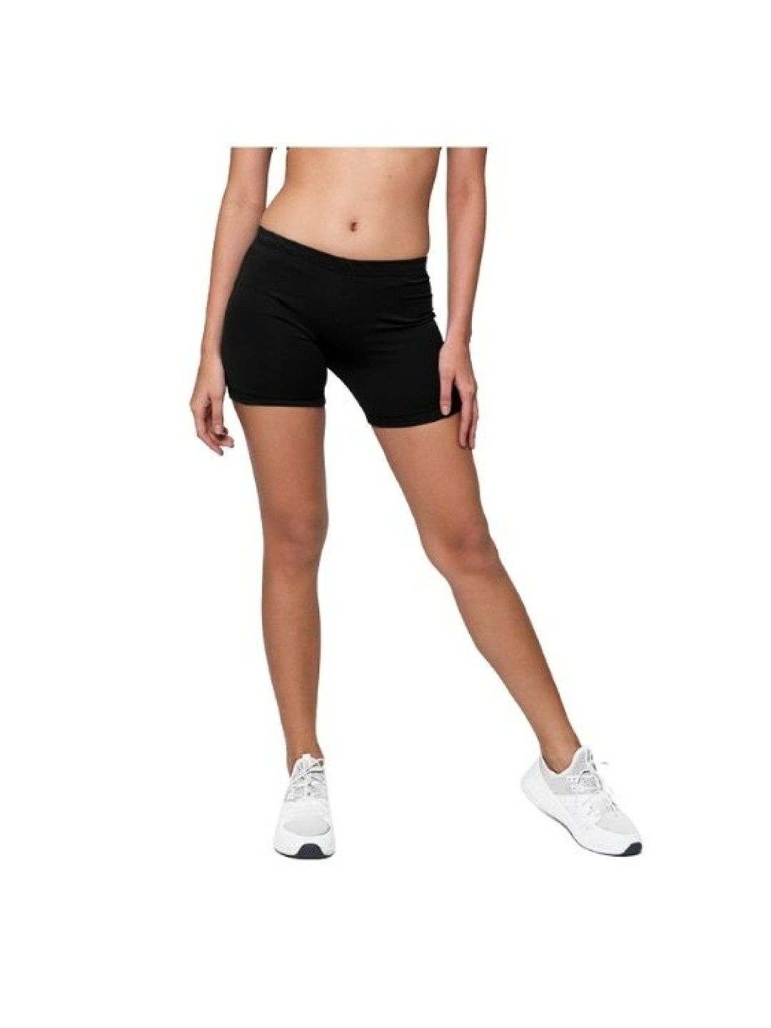 Womanly Ladies Compression Shorts (LCS5) (Black- Image 4)