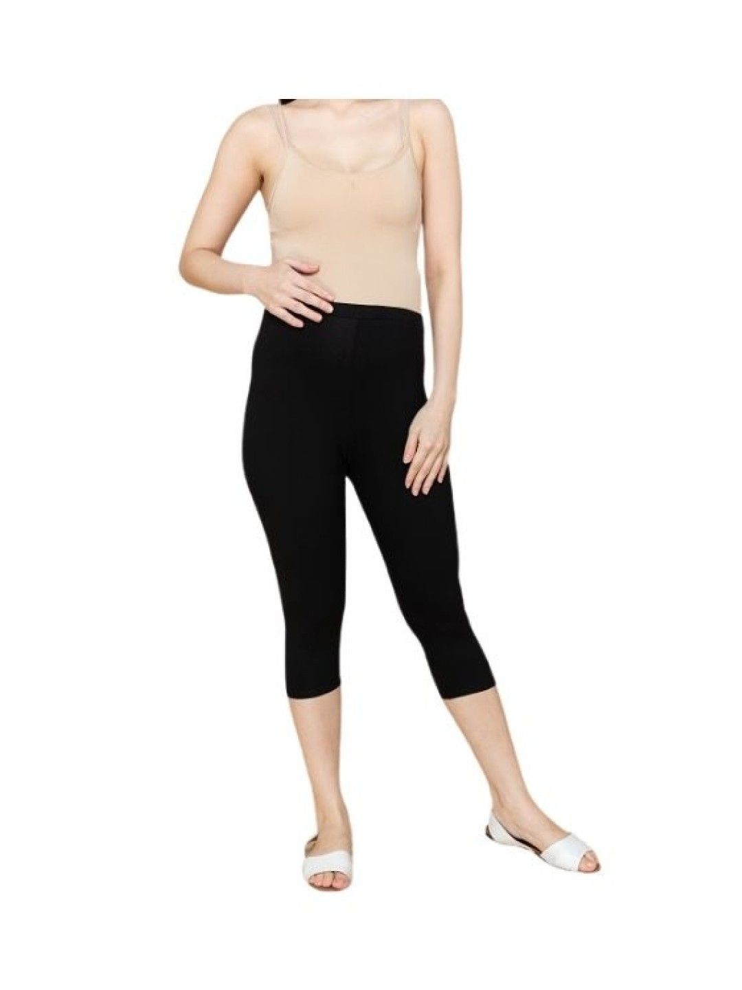 Mother2Be Short Maternity Leggings (Black- Image 4)