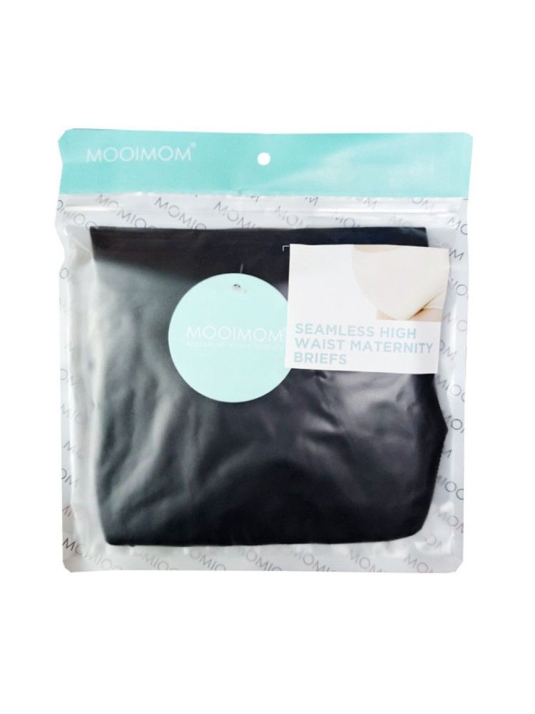 MOOIMOM Seamless High Waist Maternity Briefs (Black- Image 4)