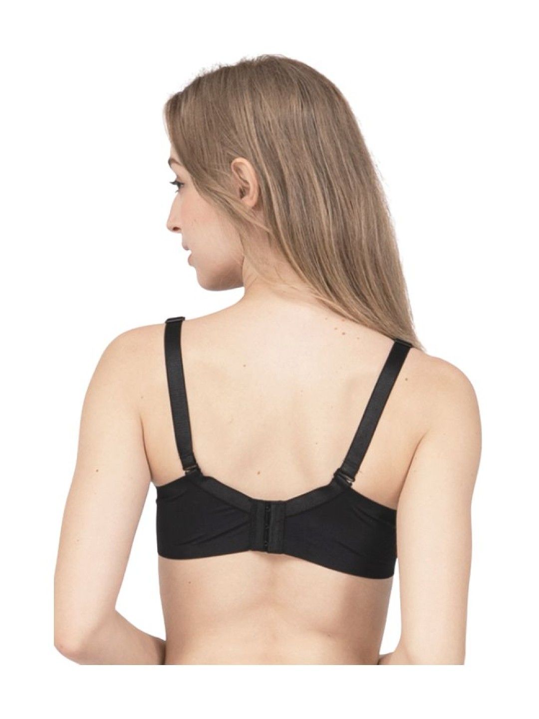 MOOIMOM Super Soft Seamless Maternity & Nursing Bra (Black- Image 4)