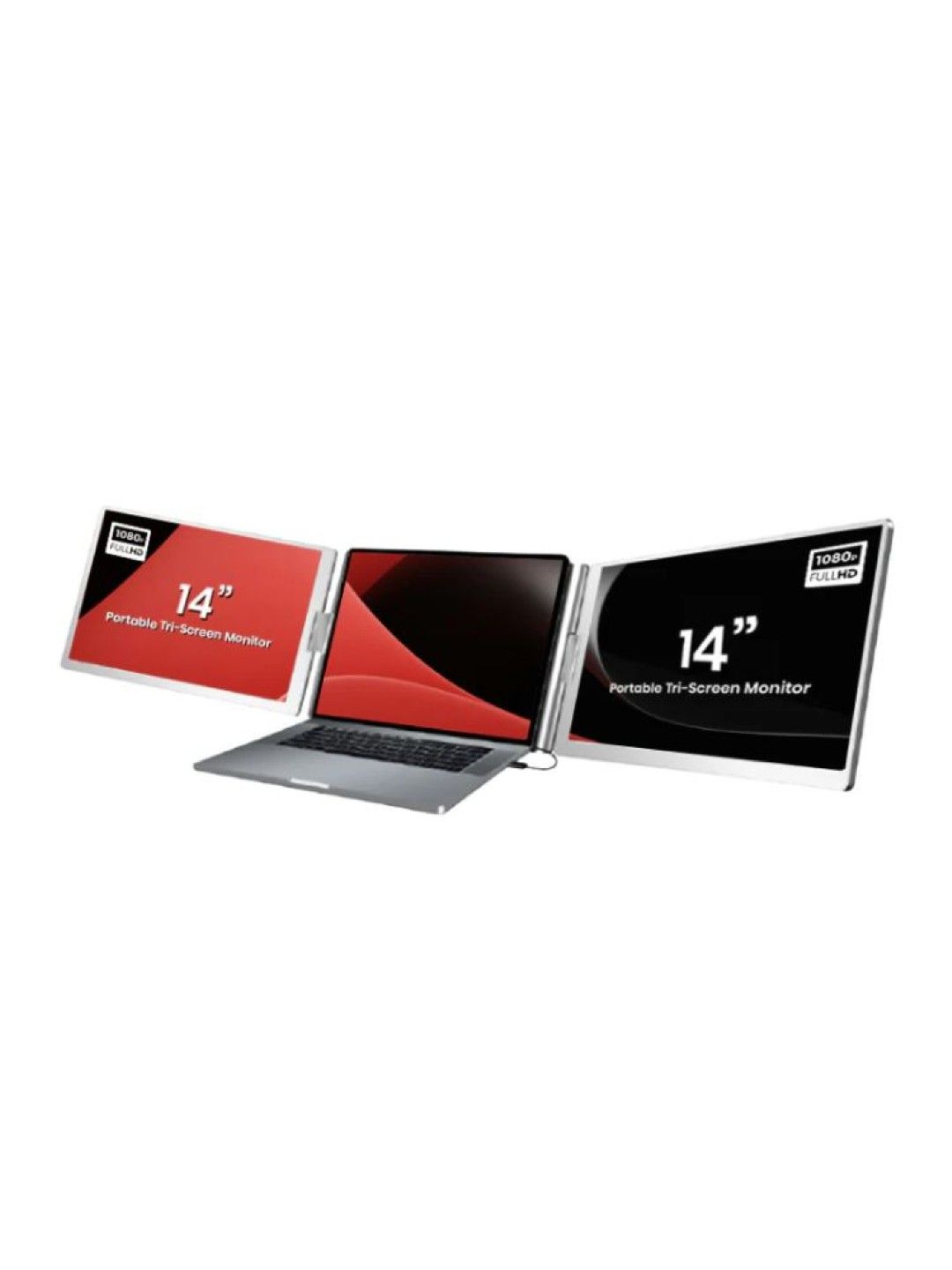 JUNO S688 Portable Tri-Screen Monitor (Black- Image 2)