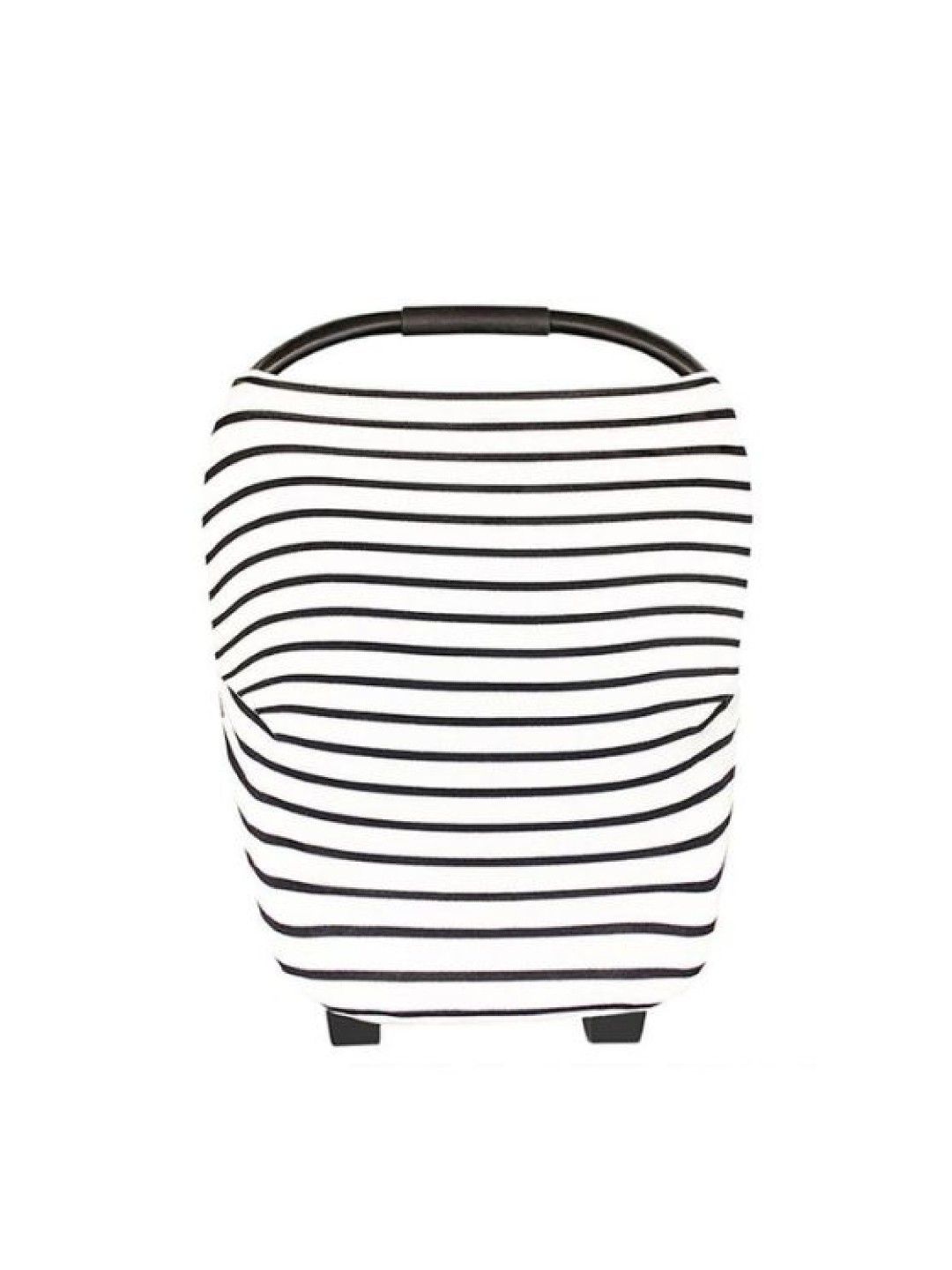 MOOIMOM Multi-Use Nursing Scarf - Black White Fine Stripe (No Color- Image 4)