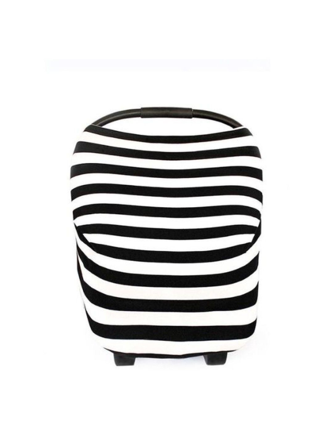 MOOIMOM Multi-Use Nursing Scarf - Black White Thick Stripe (No Color- Image 4)