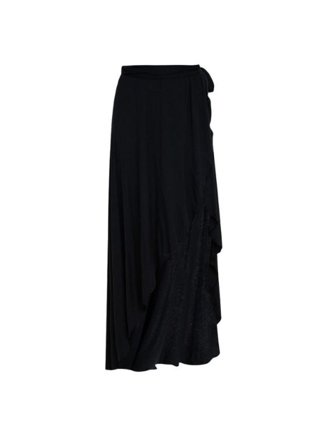 eska Kurisu Wrap Around Maxi Skirt (Black- Image 2)