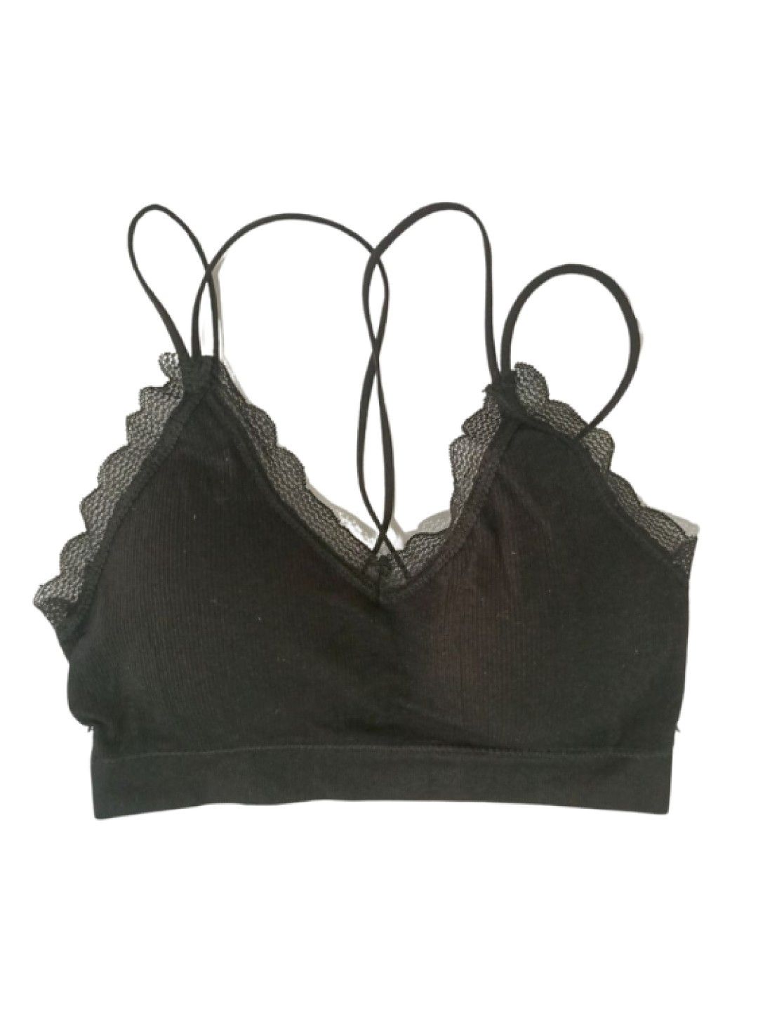 QT Hub Braless Bra (Black- Image 1)