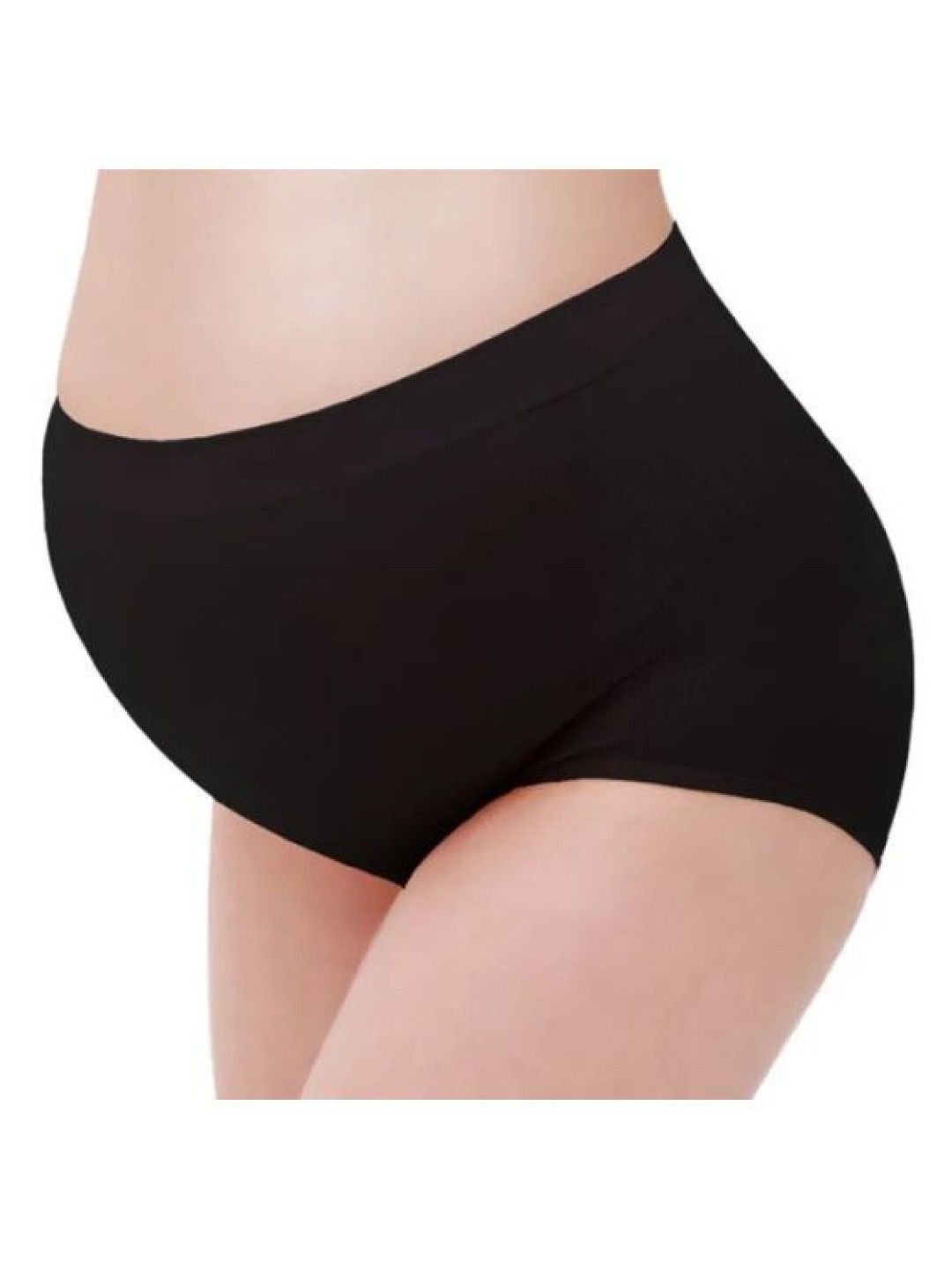 QT Hub Seamless Maternity Panty (Black- Image 1)