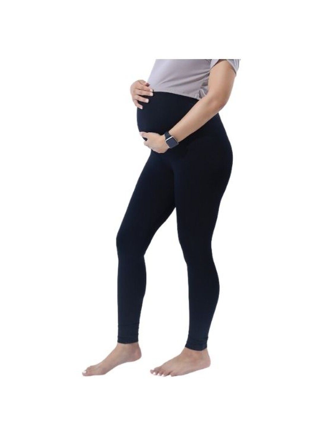 Carry-on Baby Maternity Lift and Support Leggings (Black- Image 1)