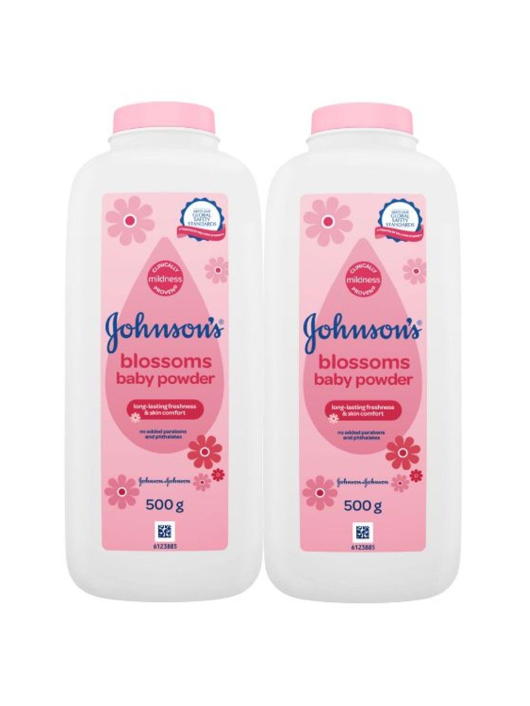 Johnson's Blossoms Baby Powder Twin Pack (500g) (No Color- Image 1)