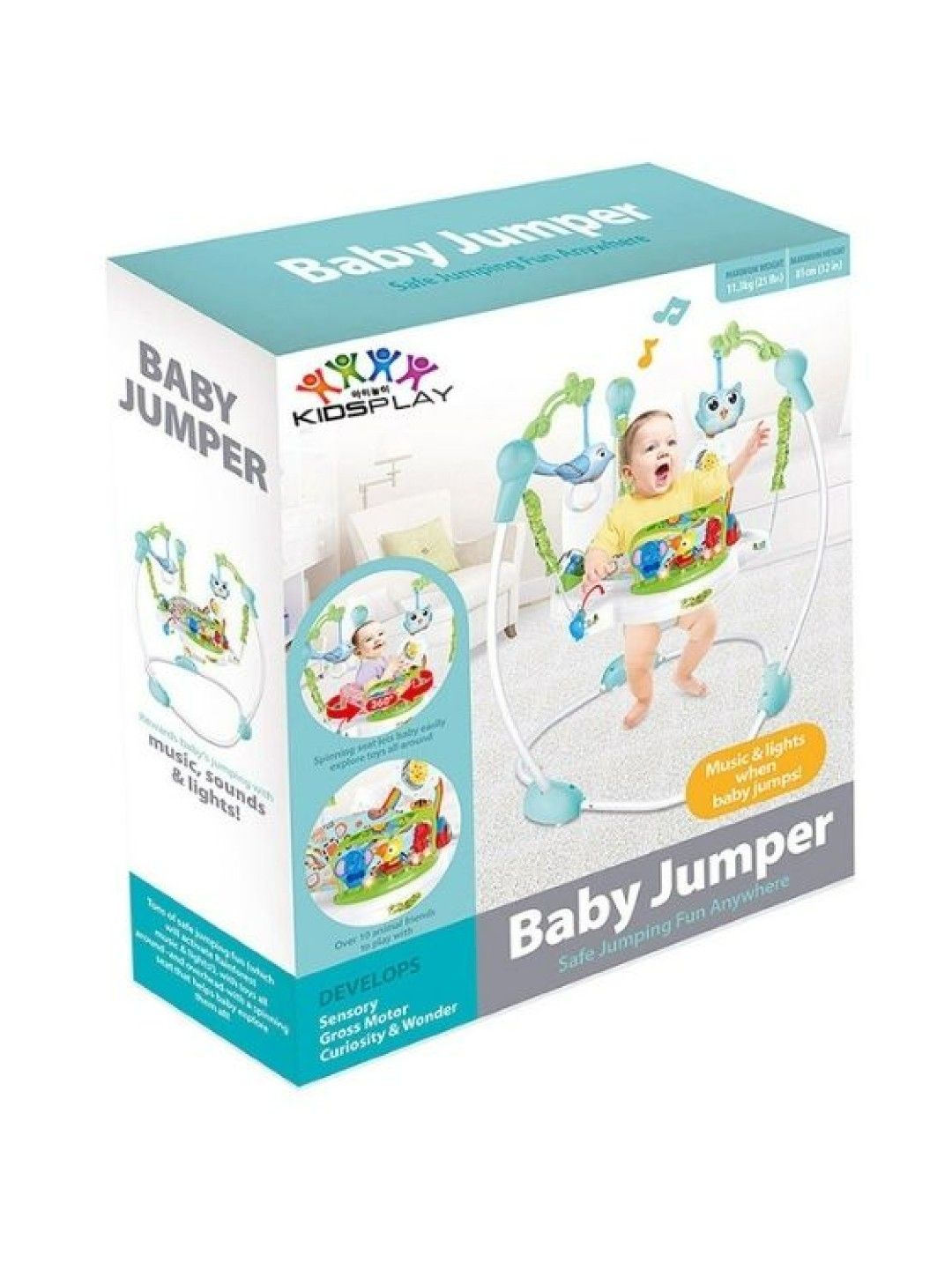 Kidsplay Baby Jumper Tropical Design (Blue- Image 2)