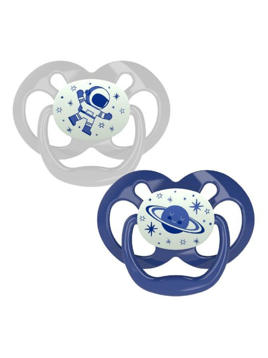 Dr. Brown's Pacifier Advantage - Stage 2 Glow in the Dark (2-Pack) (Blue- Image 1)