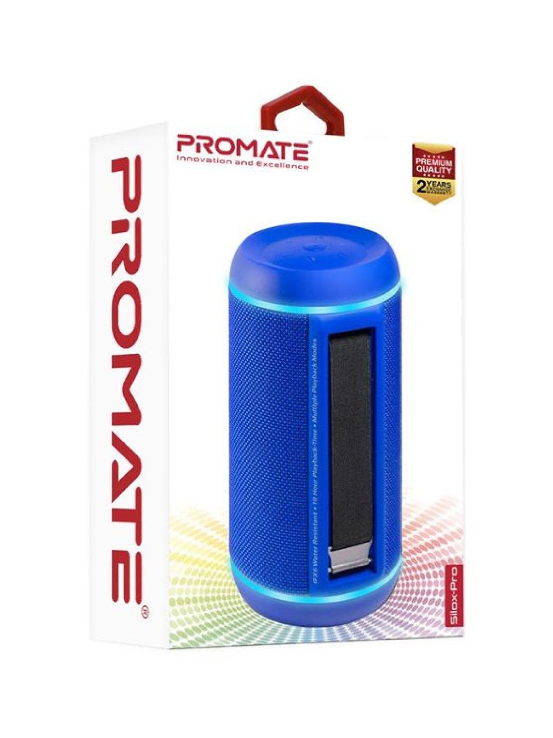 Promate Silox-Pro 30W High Definition TWS Speaker with LED Light Show (Blue- Image 2)