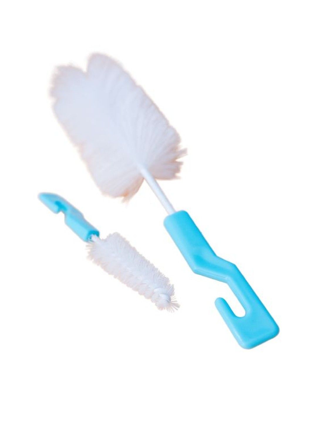 Bebeta Bottle & Nipple Brush - J Shape Soft Bristles (Blue- Image 2)