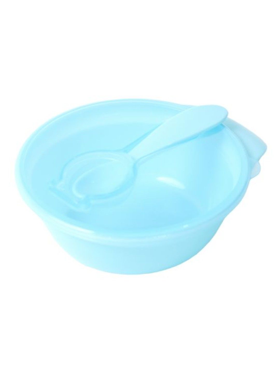 Bebeta Feeding Dish Bowl with Lid & Easy Grip Spoon (Blue- Image 2)