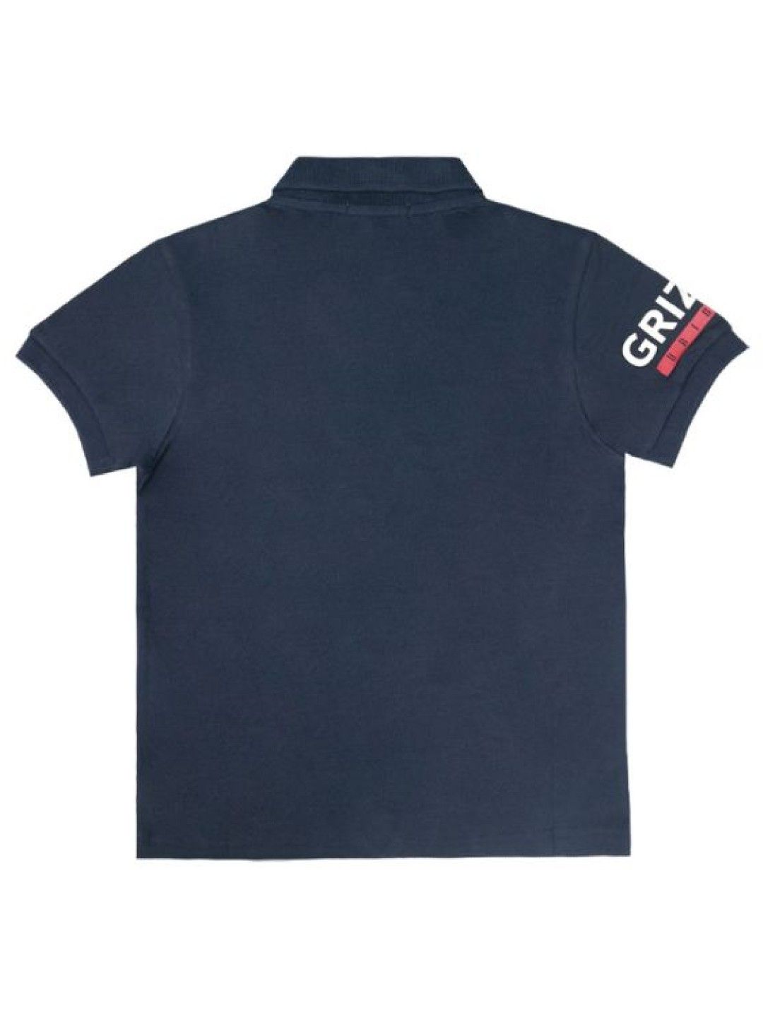 Grizzly Boys Short Sleeve Polo Shirt with Embroidery (Blue- Image 2)