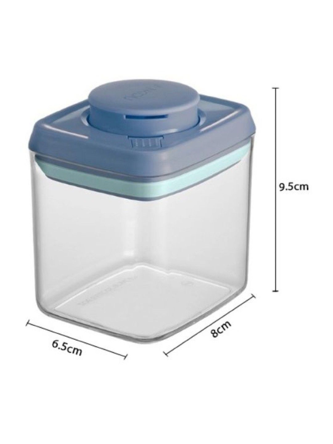 Ankou Airtight 1 Touch Multipurpose Storage Container 320ml (Rectangular) (Blue- Image 2)