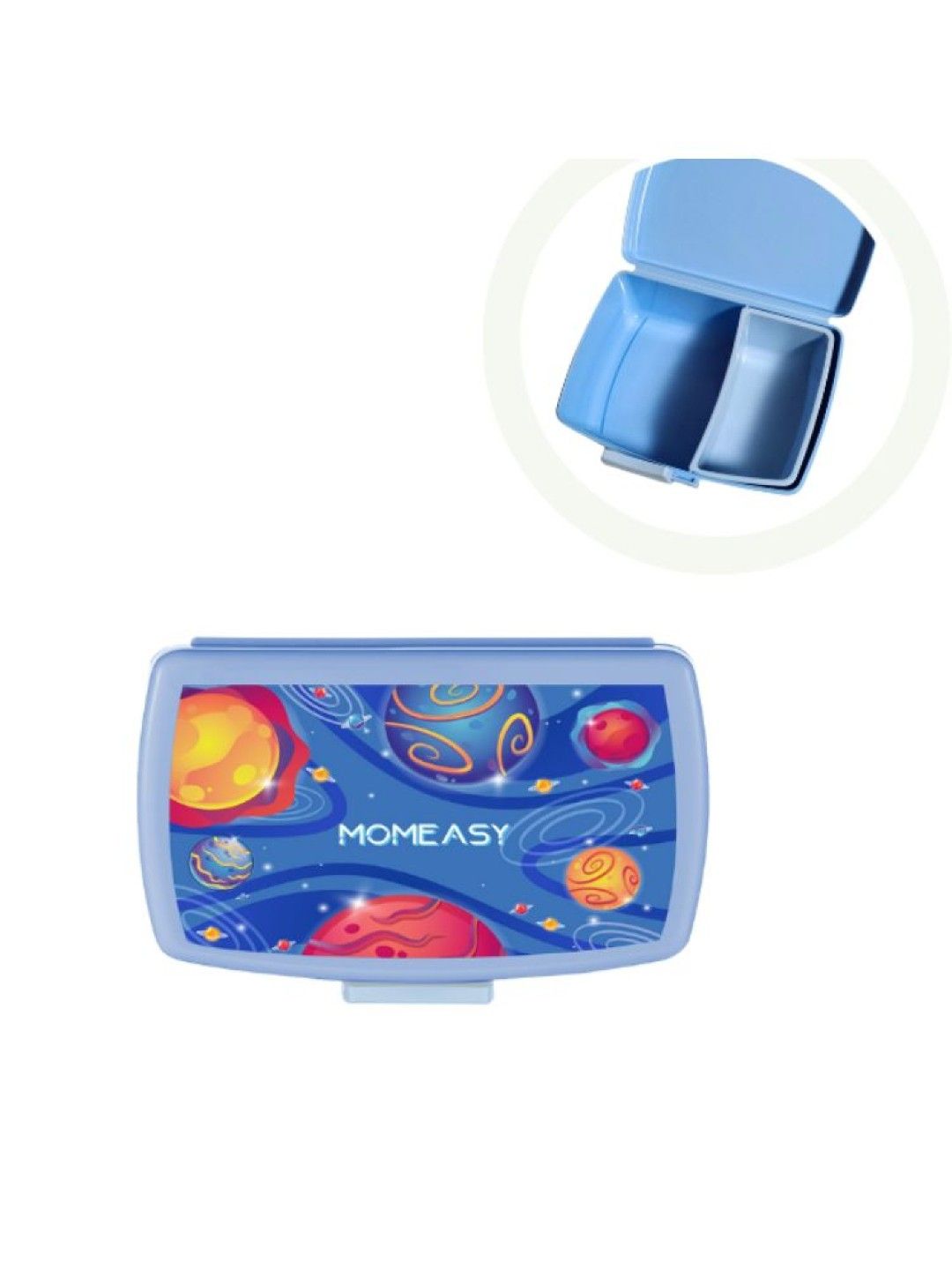 Momeasy Lunchbox and Spout Drinking Bottle Tumbler (330ml) (Blue- Image 2)