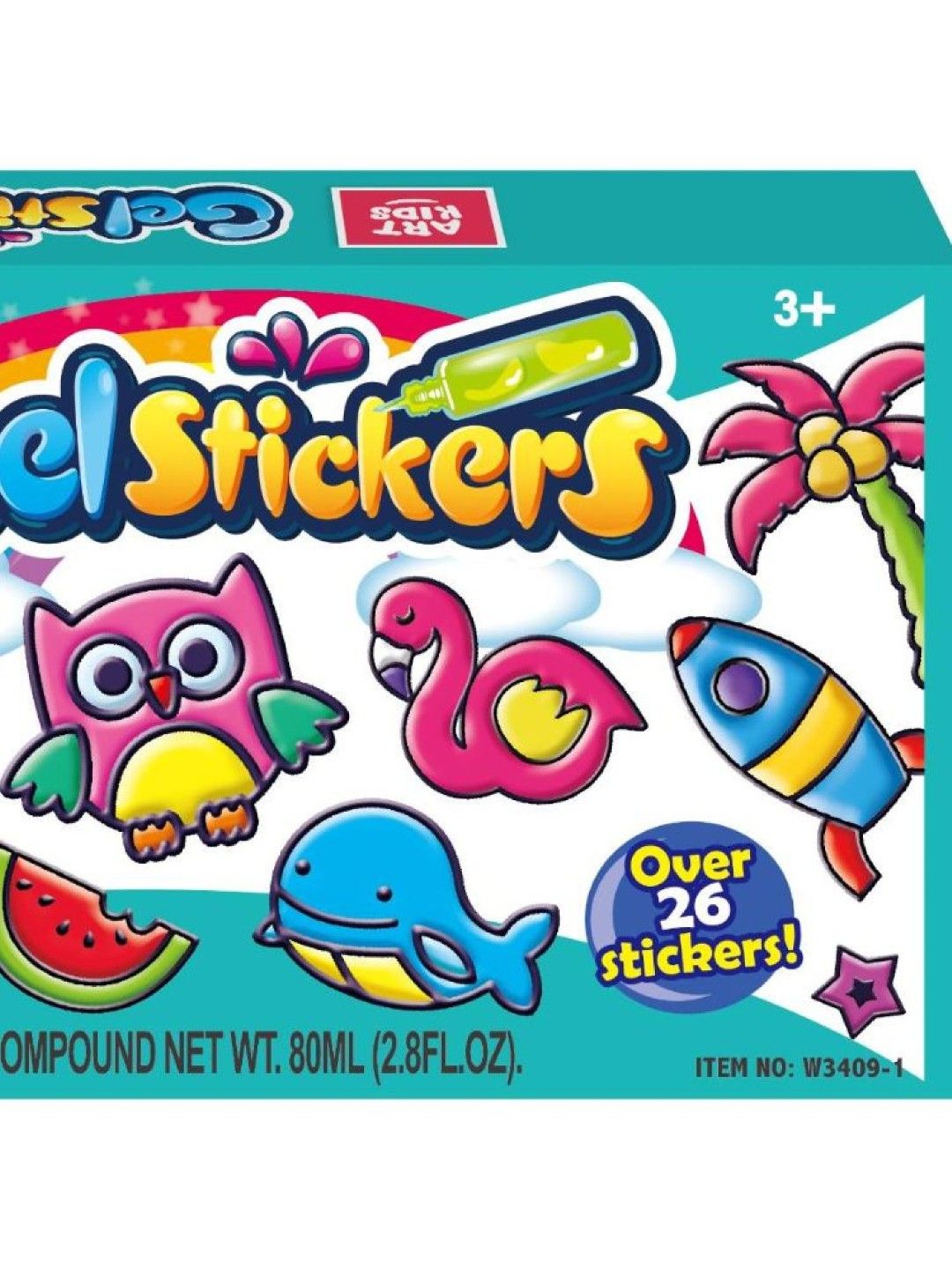 ARTKIDS Color Paint Gel Stickers (Blue- Image 2)