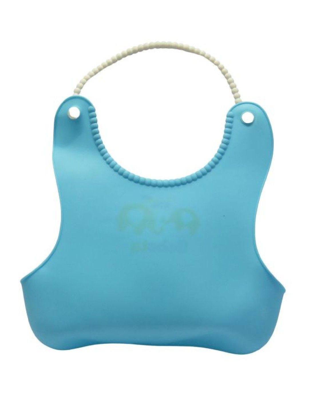 Bebeta Silicone Bib - Elephant Print (Blue- Image 3)