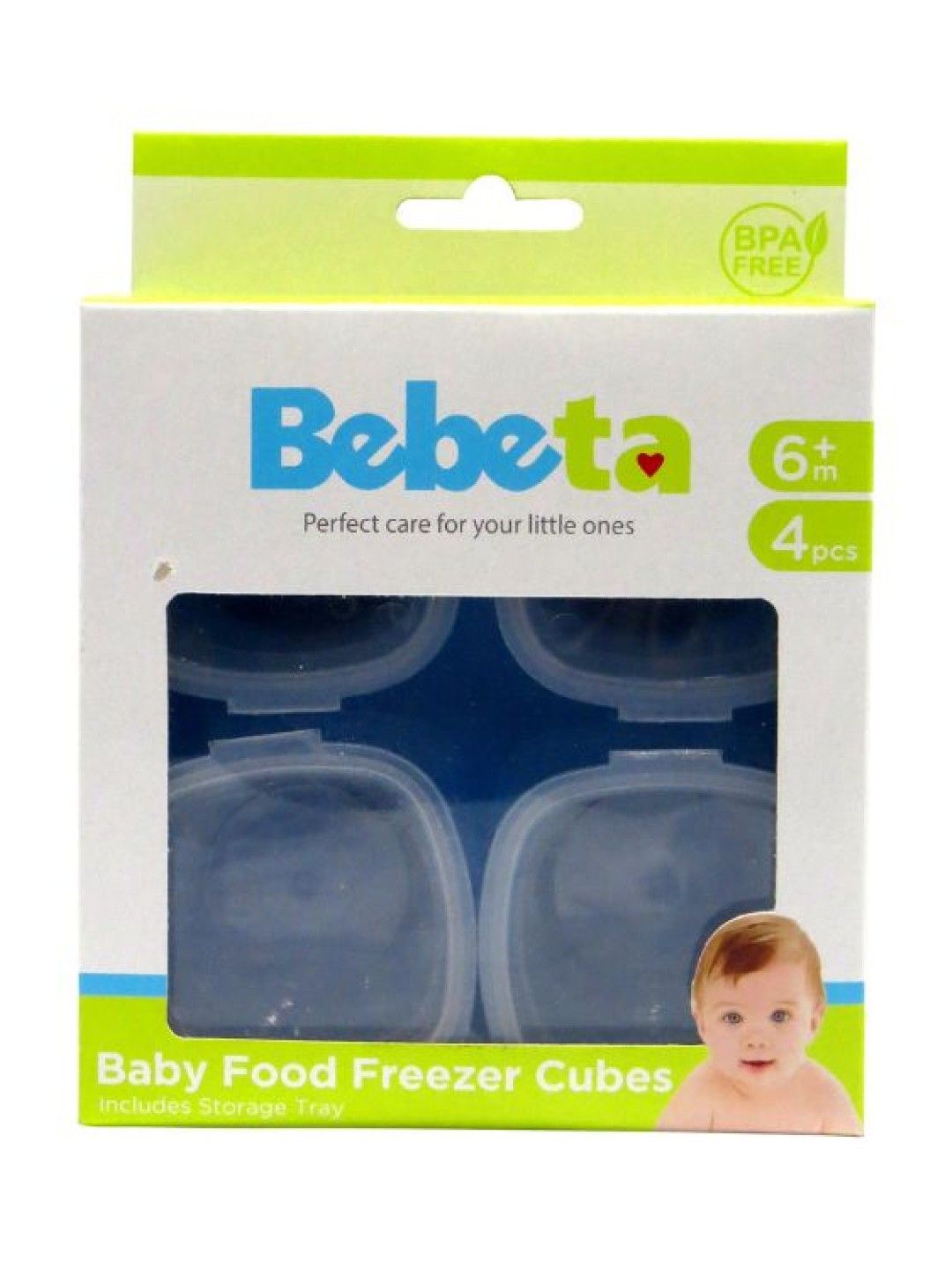 Bebeta Feeding Dish for Baby Food Freezer Cubes With Tray (Blue- Image 3)