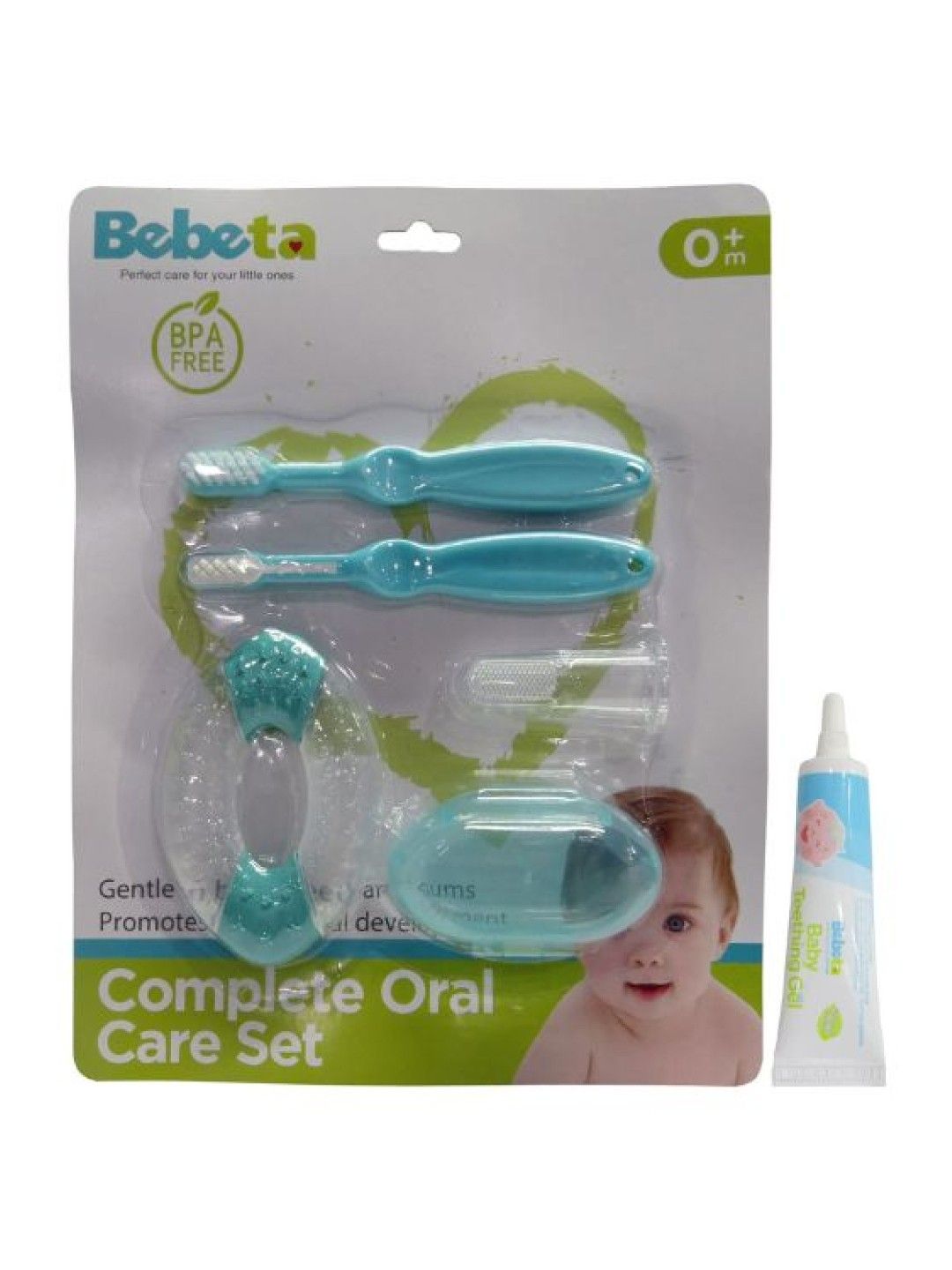 Bebeta Oral Care Gift Set (Toothbrush & Teether) (Blue- Image 3)