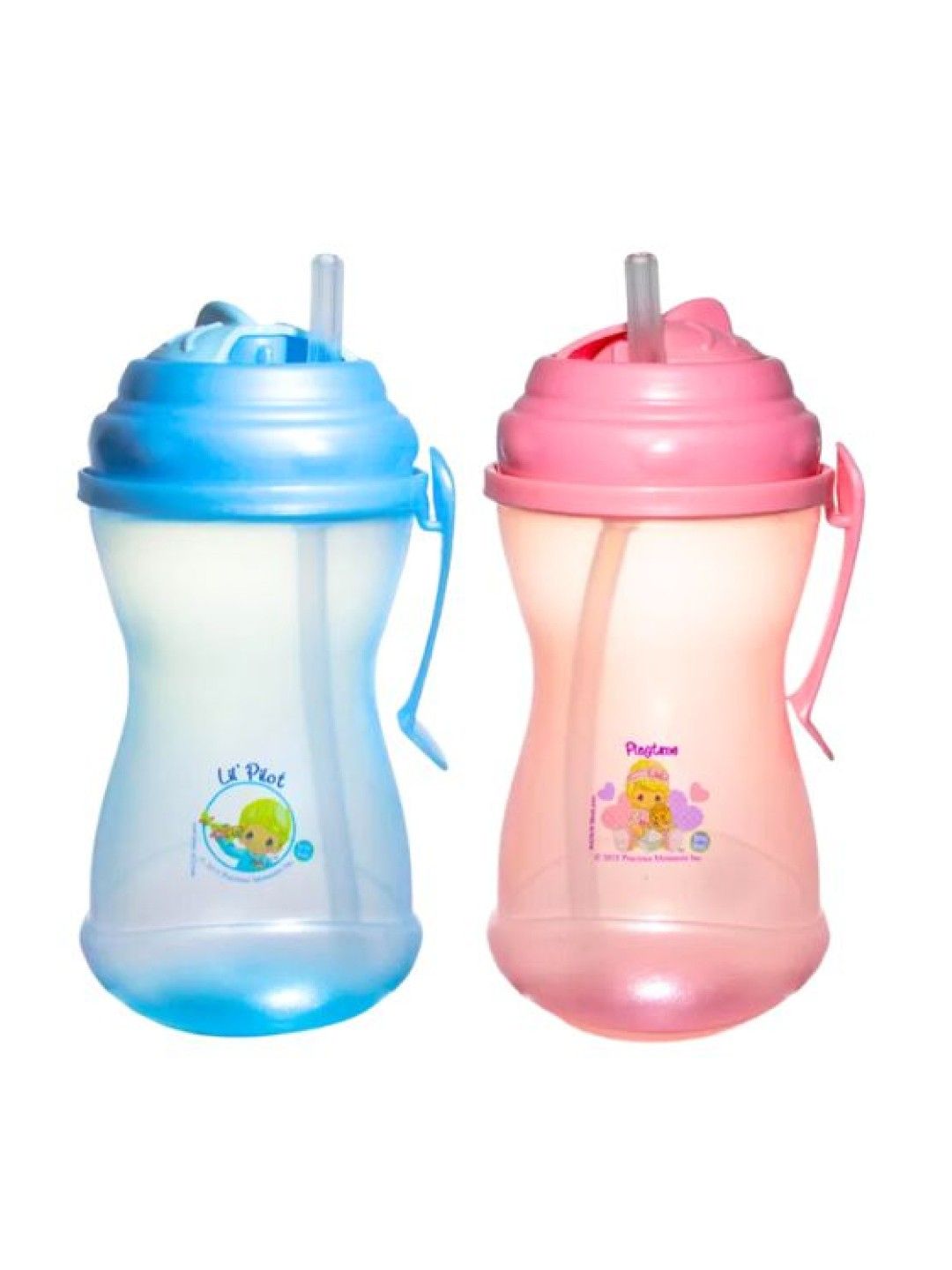 Precious Moments Pearlized Spill-Proof Straw Cup (15oz) (Blue- Image 3)