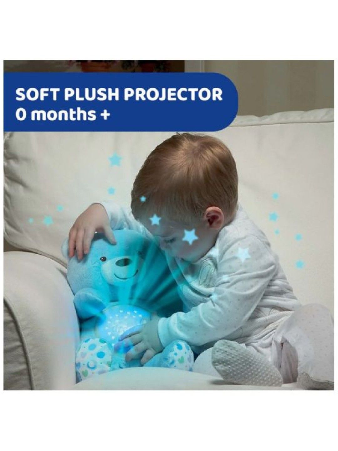 Chicco First Dreams Baby Bear Electronic Light Projector and Soothing Plush (Blue) (No Color- Image 3)