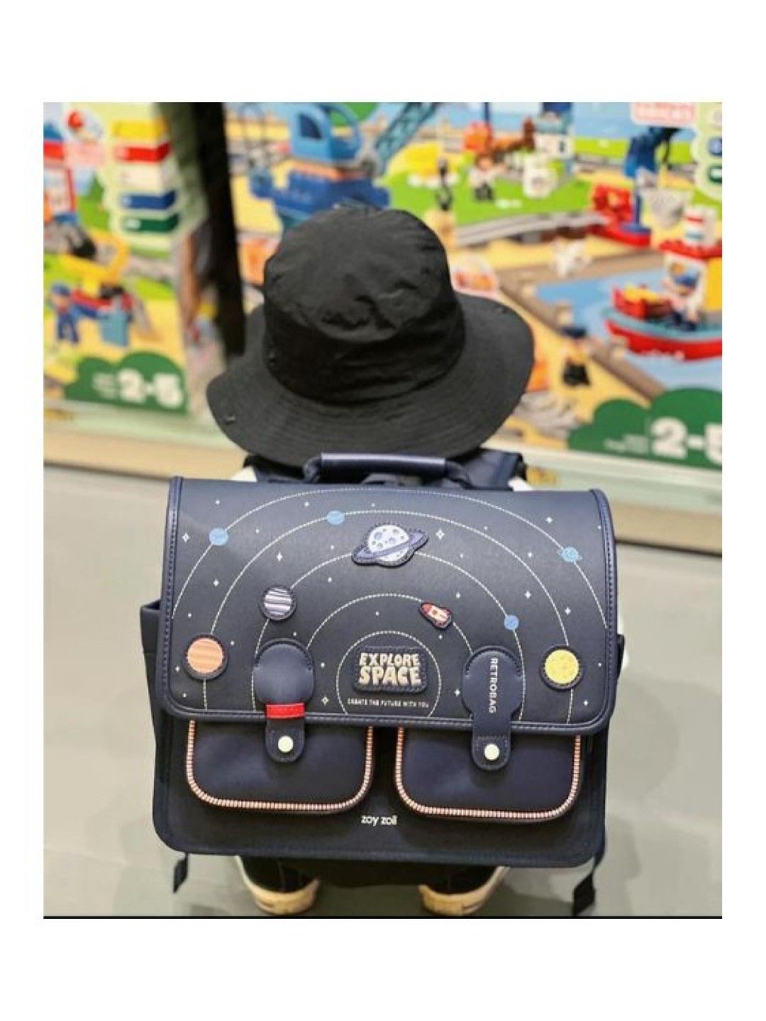 Zoy Zoii B66 Retro Backpack Blue (Blue- Image 3)