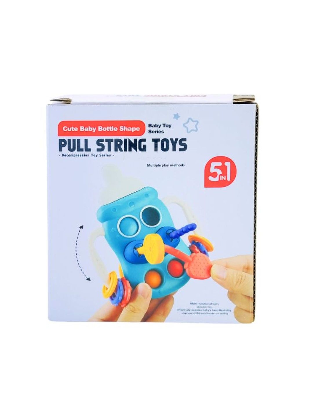 Kidsplay Toys Pull String Cute Baby Bottle Shape (Pink- Image 4)