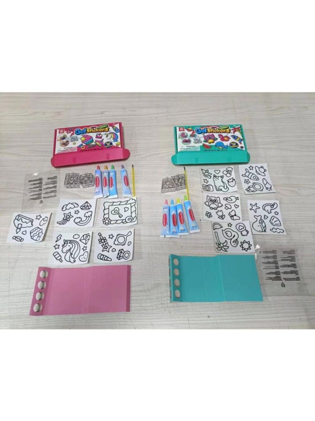 ARTKIDS Color Paint Gel Stickers (Blue- Image 3)