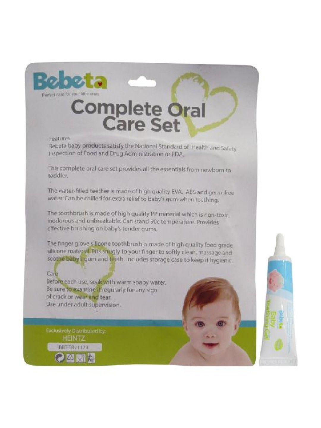 Bebeta Oral Care Gift Set (Toothbrush & Teether) (Blue- Image 4)