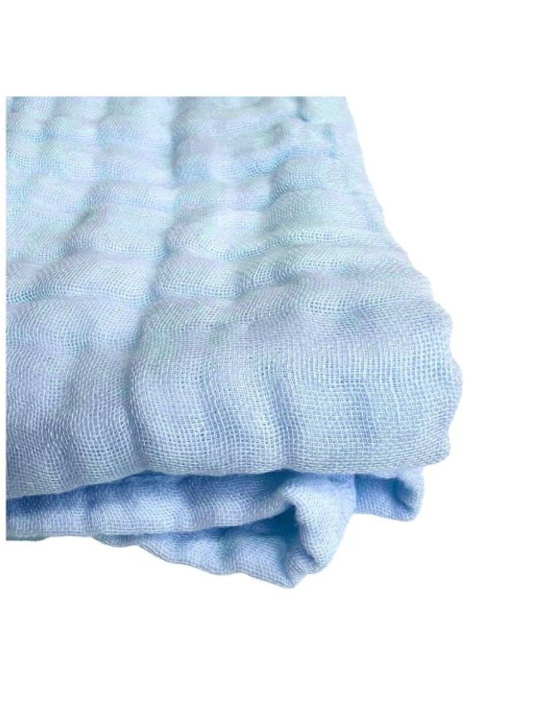Purcotton Airysoft Gauze Bath Towel (Blue- Image 4)