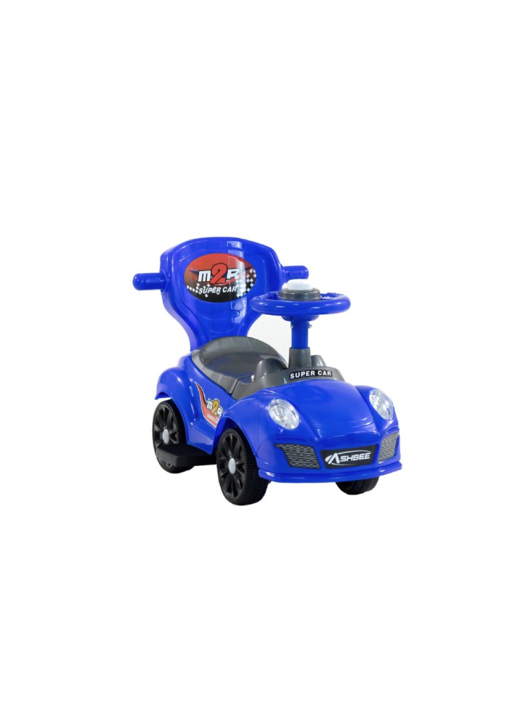 Ashbee Super Car 2-in-1 Kids Mini-Rider (Blue- Image 4)
