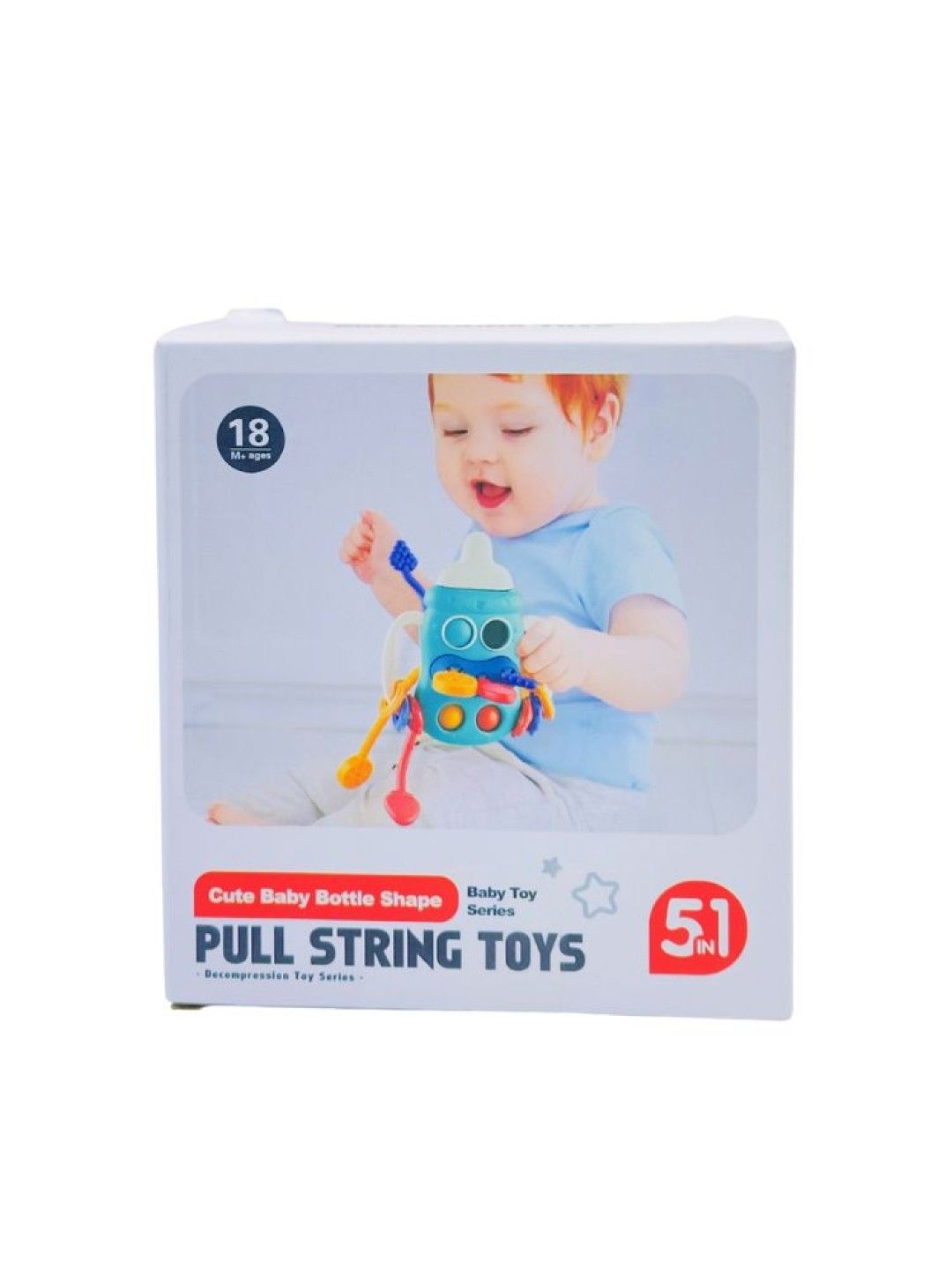 Kidsplay Toys Pull String Cute Baby Bottle Shape (Pink- Image 3)