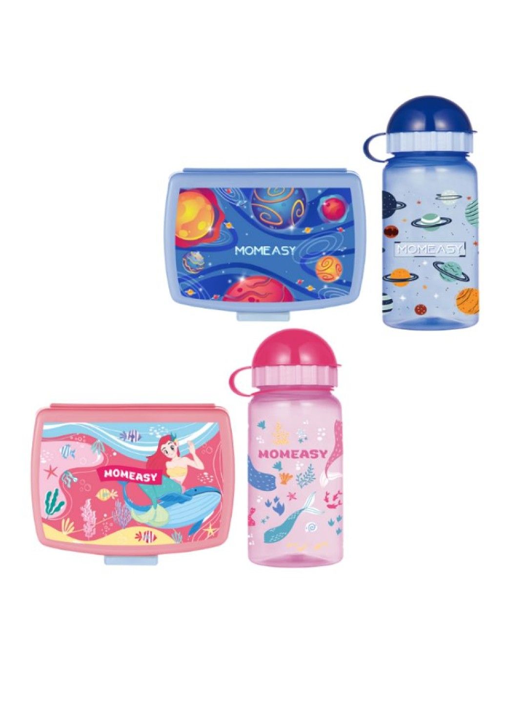 Momeasy Lunchbox and Spout Drinking Bottle Tumbler (330ml) (Blue- Image 4)