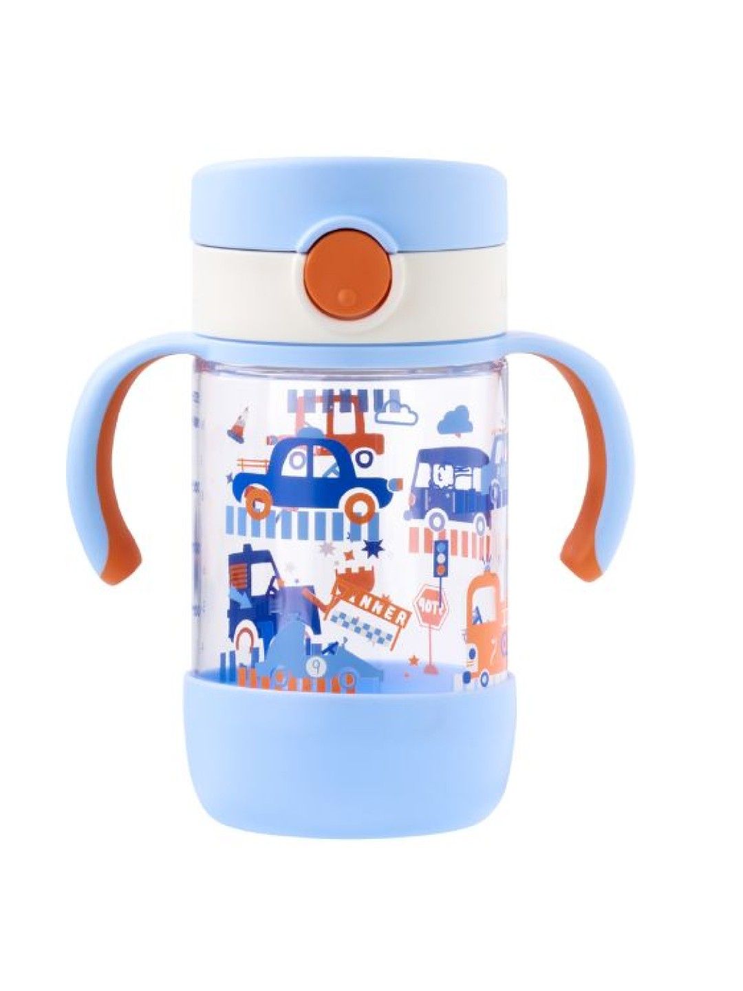 Richell AXSTARS Direct Drink Cup 320 (Blue Cars- Image 1)