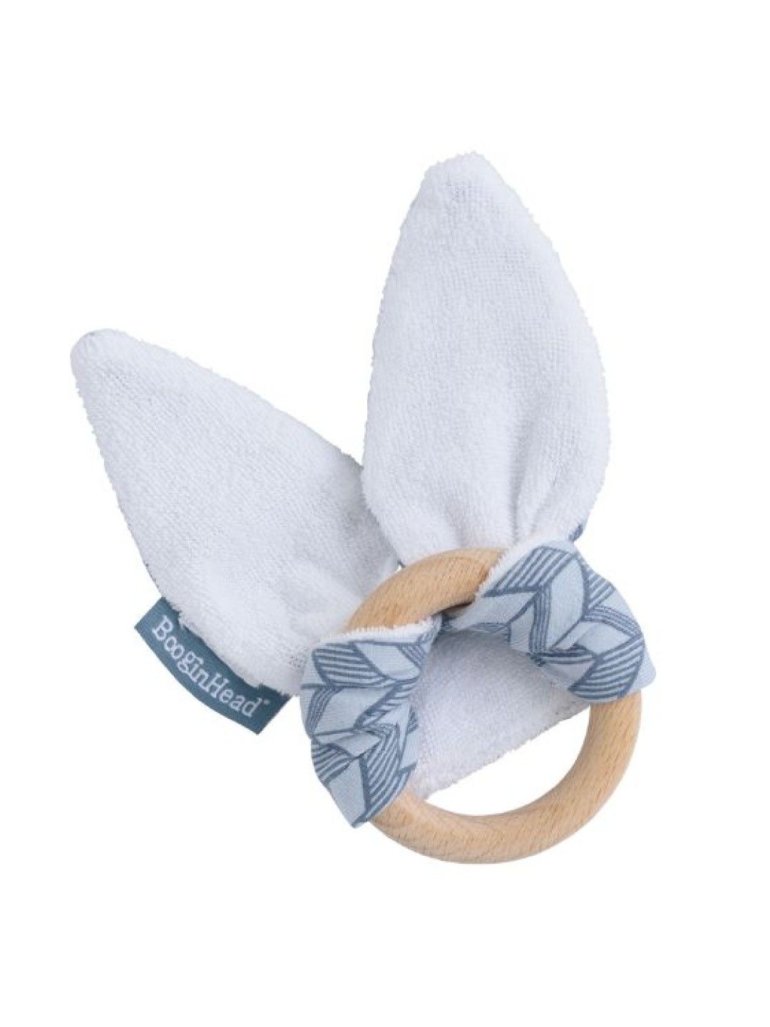 BooginHead BunBun Teether & PaciGrip Combo (Blue Feather- Image 2)