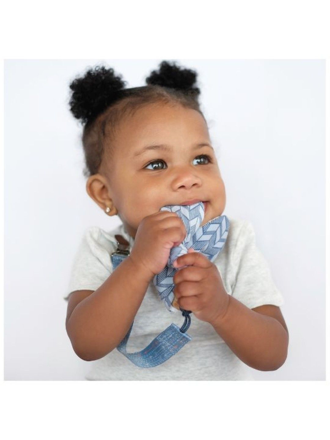 BooginHead BunBun Teether & PaciGrip Combo (Blue Feather- Image 4)