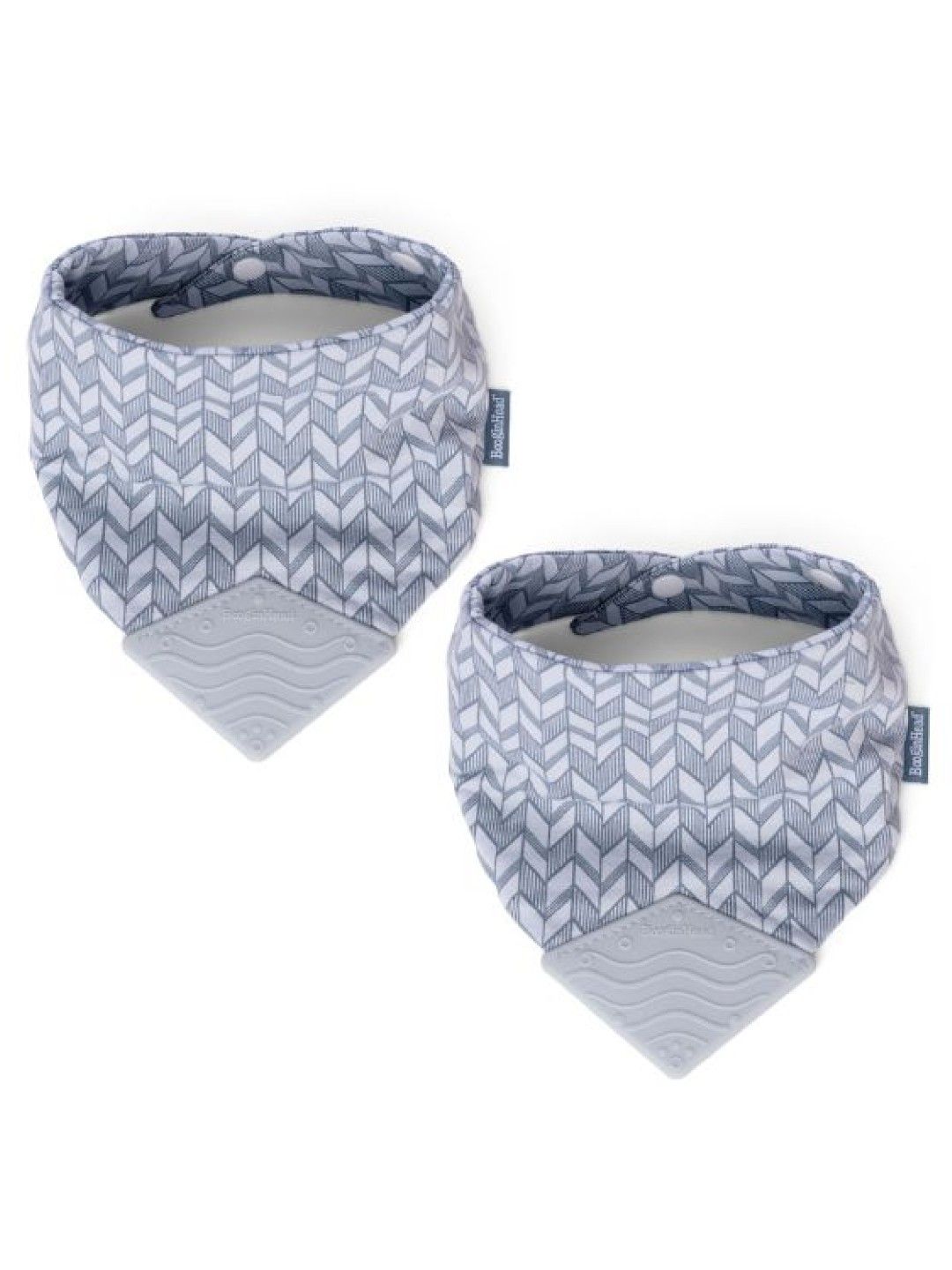 BooginHead Bandana Teether Bib (2-Pack) (Blue Feather- Image 1)