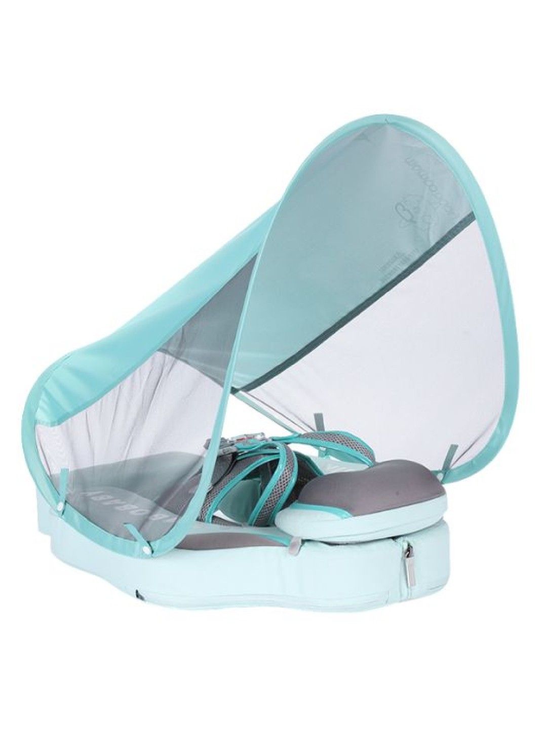 Mambobaby Air-Free Foldable Chest Type With Canopy and Stabilizer (Blue-Green) (Blue green- Image 1)