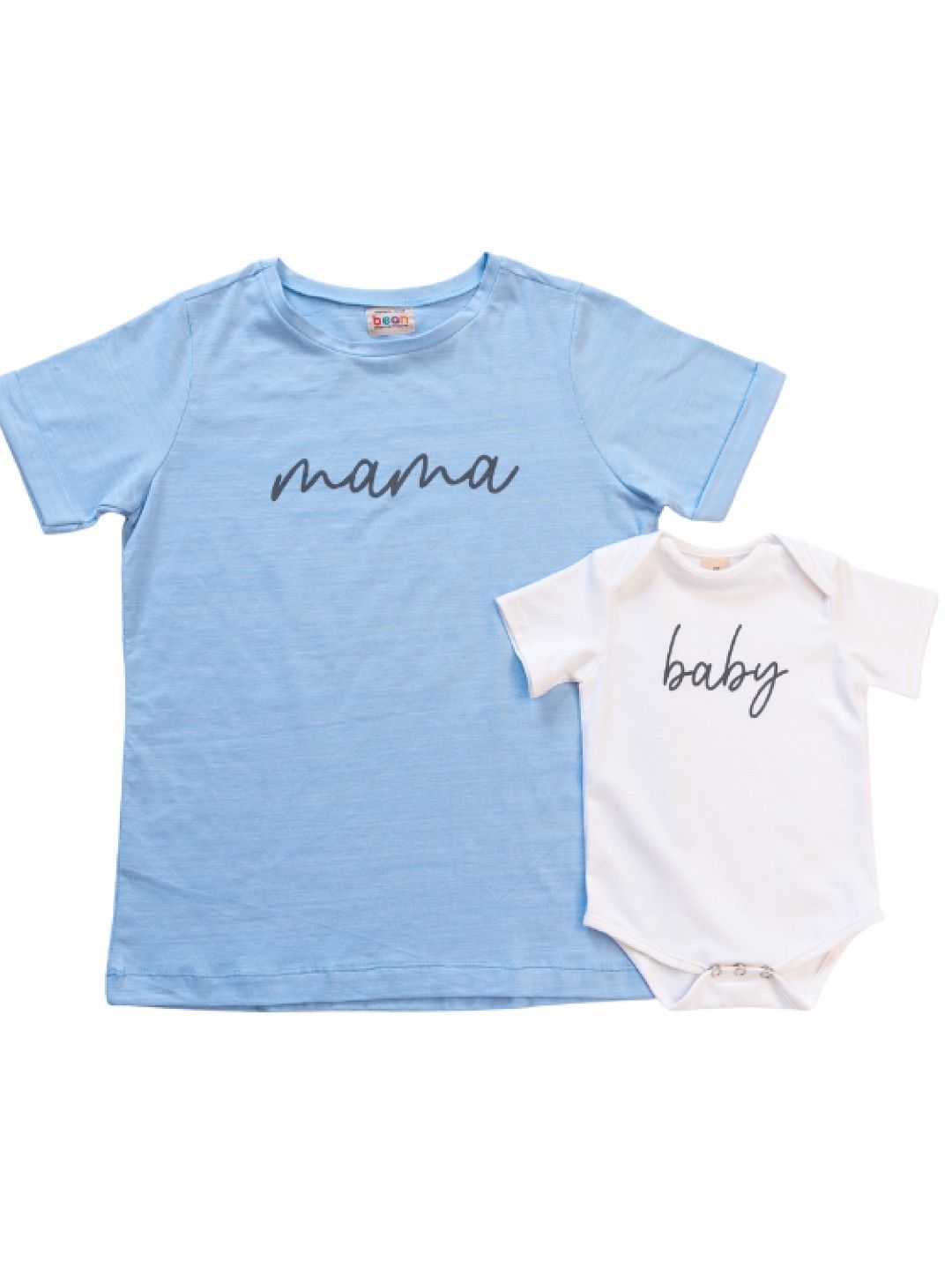 bean fashion Mama and Baby Matching Set (Sky Blue- Image 1)