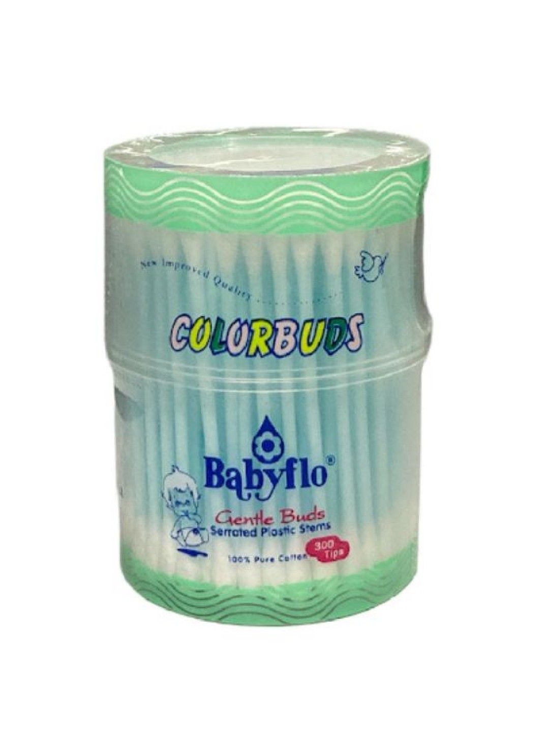 Babyflo Color Buds Canister (200 tips) (Blue- Image 1)