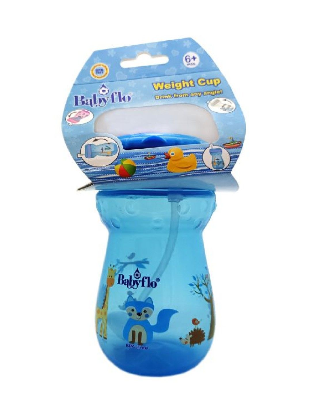 Babyflo Weighted Cup (Blue- Image 1)