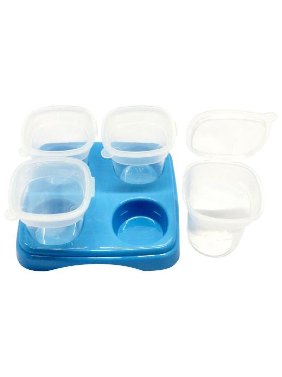 Bebeta Feeding Dish for Baby Food Freezer Cubes With Tray (Blue- Image 1)