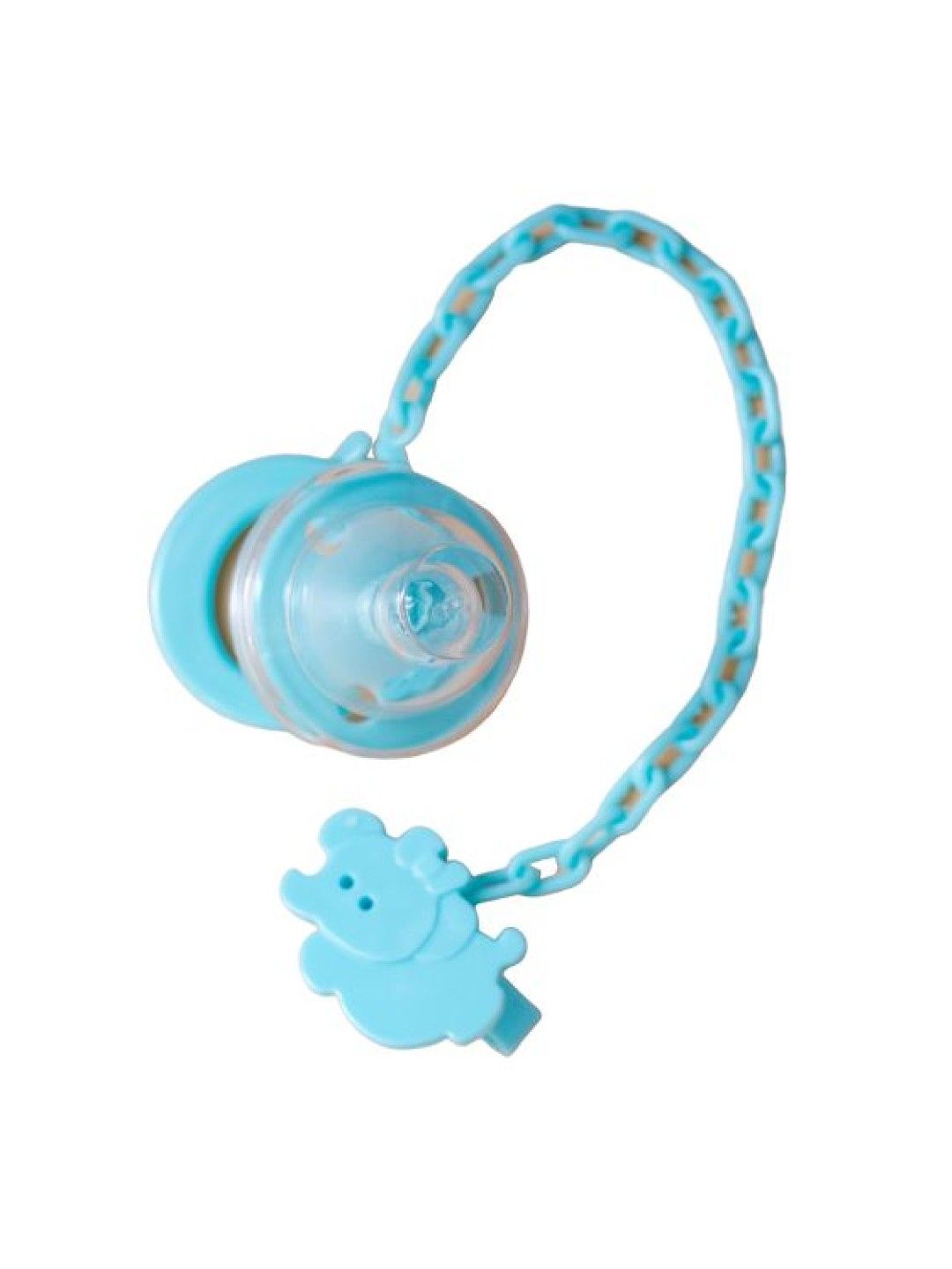 Bebeta Silicone Pacifier with Holder and Cover (Blue- Image 1)